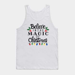 Retro Vintage Pink Santa Claus Tank Top